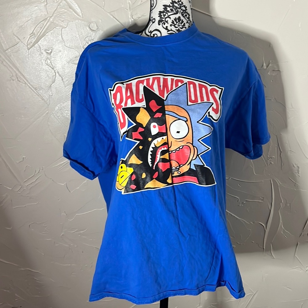 Bape and Rick and Morty shirt